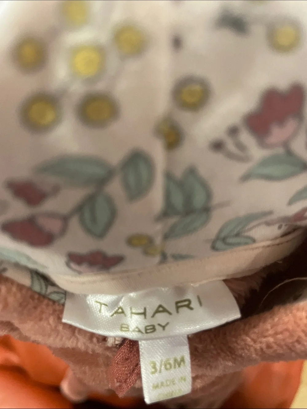 Tahari Plush Hooded Footie in Dusty Pink